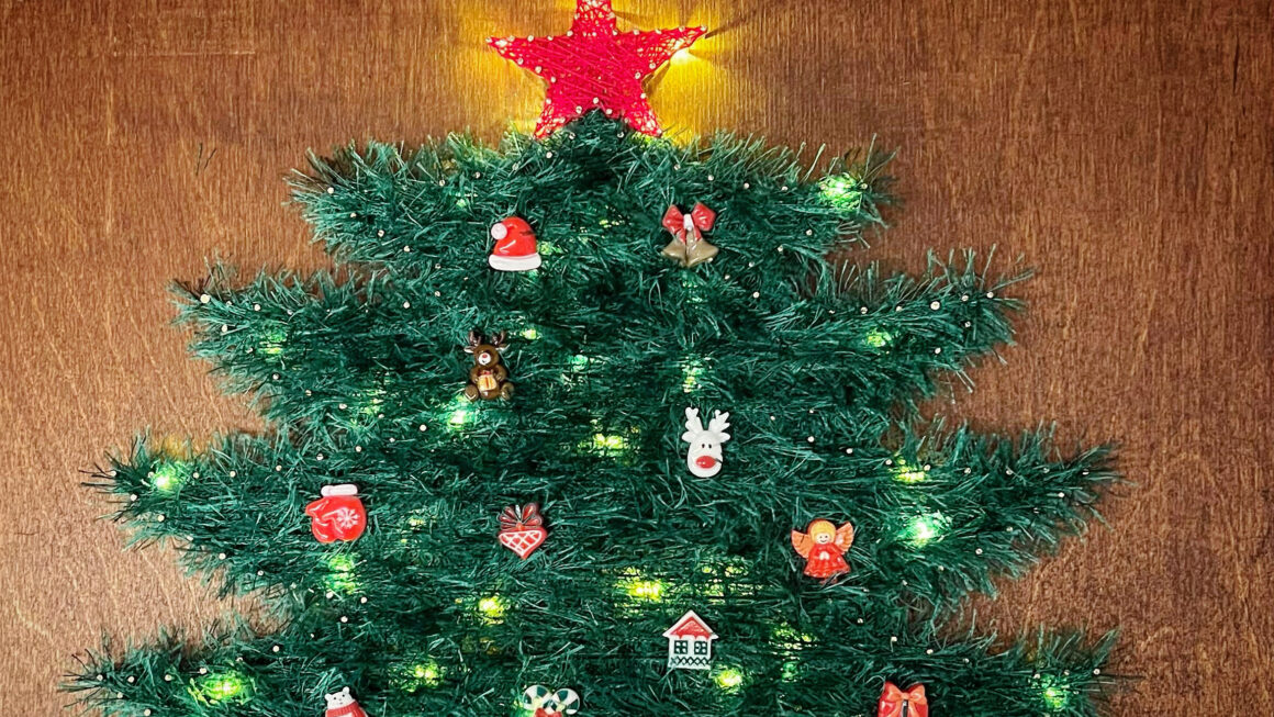 Стринг-арт «Ёлочка» своими руками