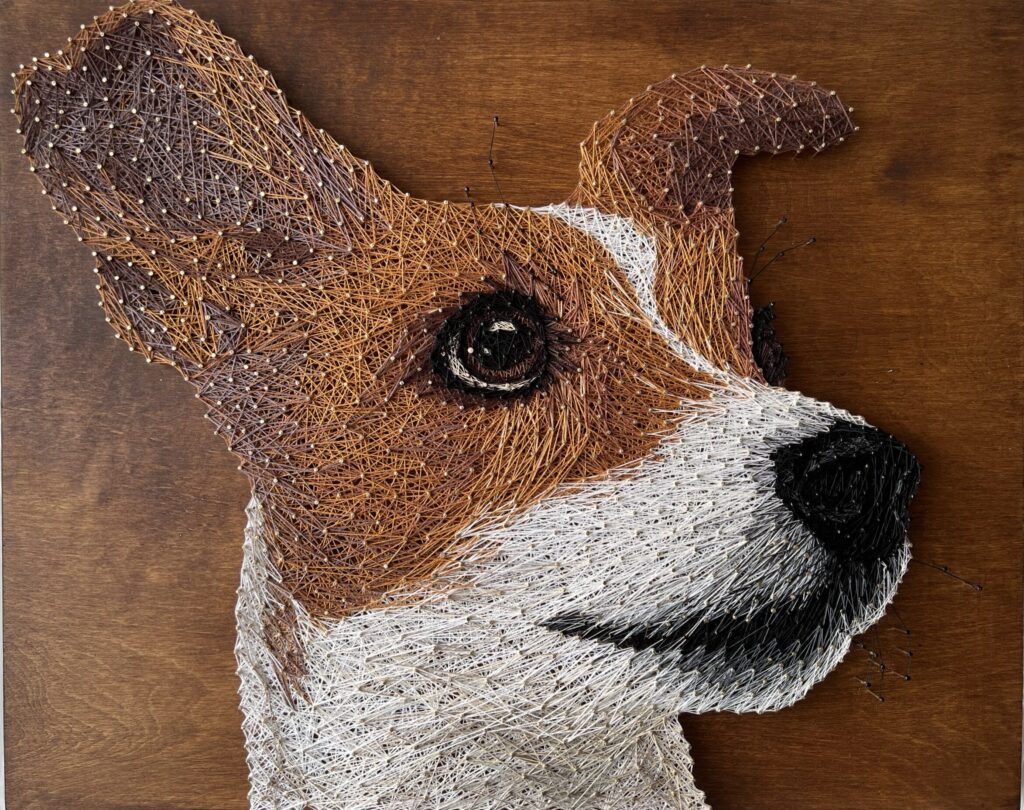 Стринг-арт портрет домашнего питомца. 50х40 см.