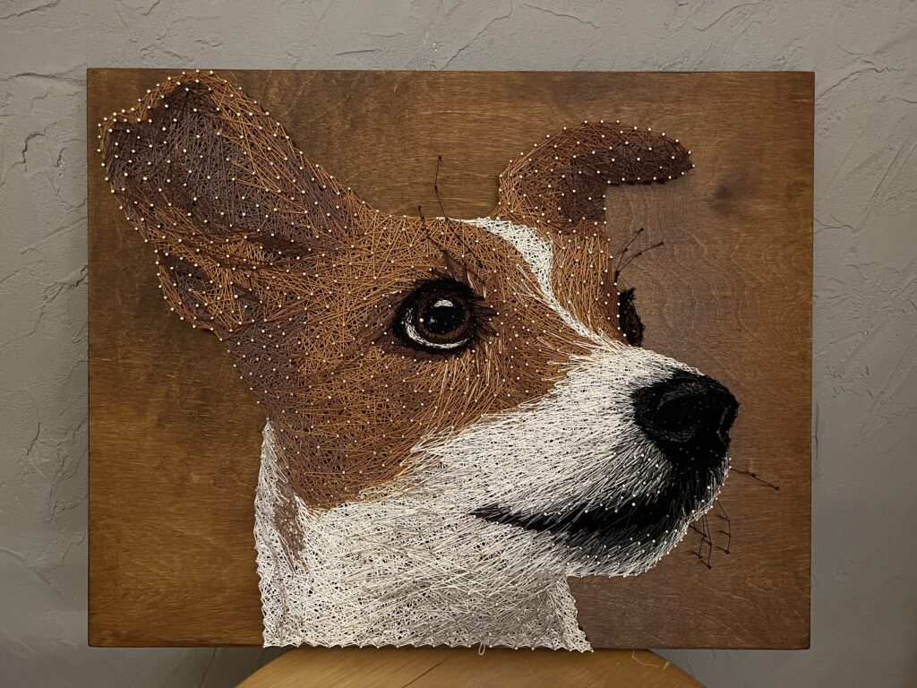 Стринг-арт портрет домашнего питомца. 50х40 см.